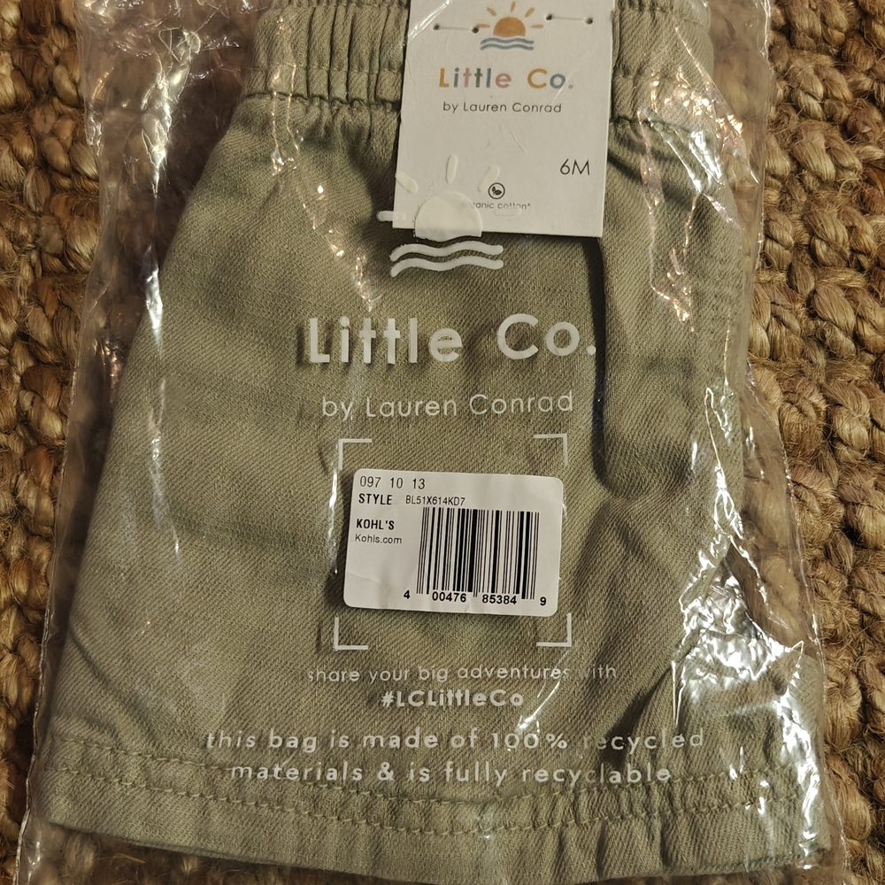 Little Co Organic Cotton 6m Shorts